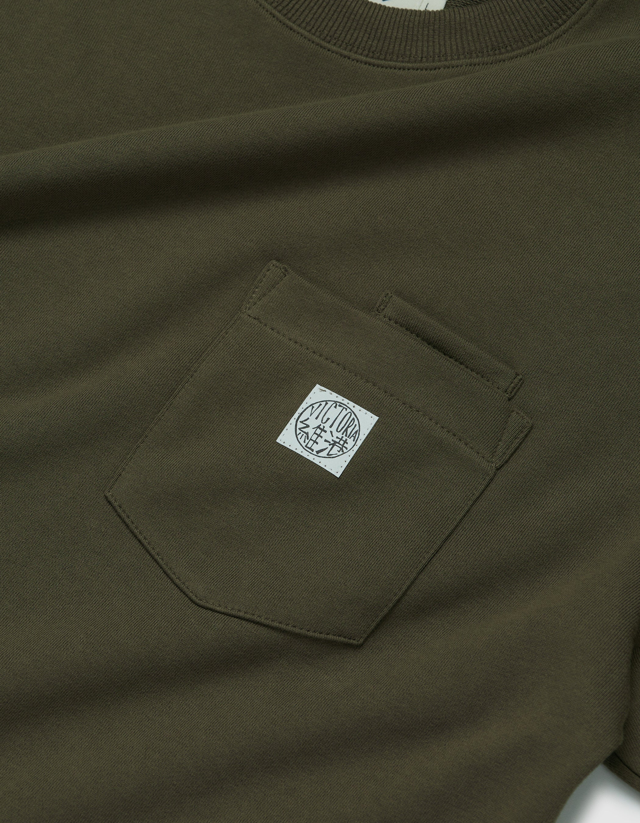 WAFFLE SLEEVE DOUBLE POCKET TEE