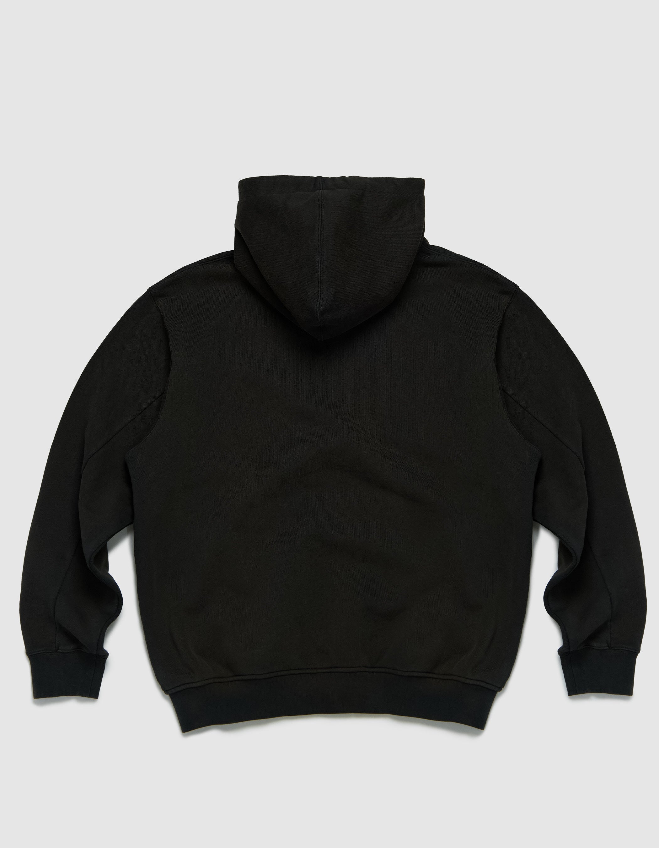 SPIKEY SCRIPT ZIP HOODED SWEATSHIRT