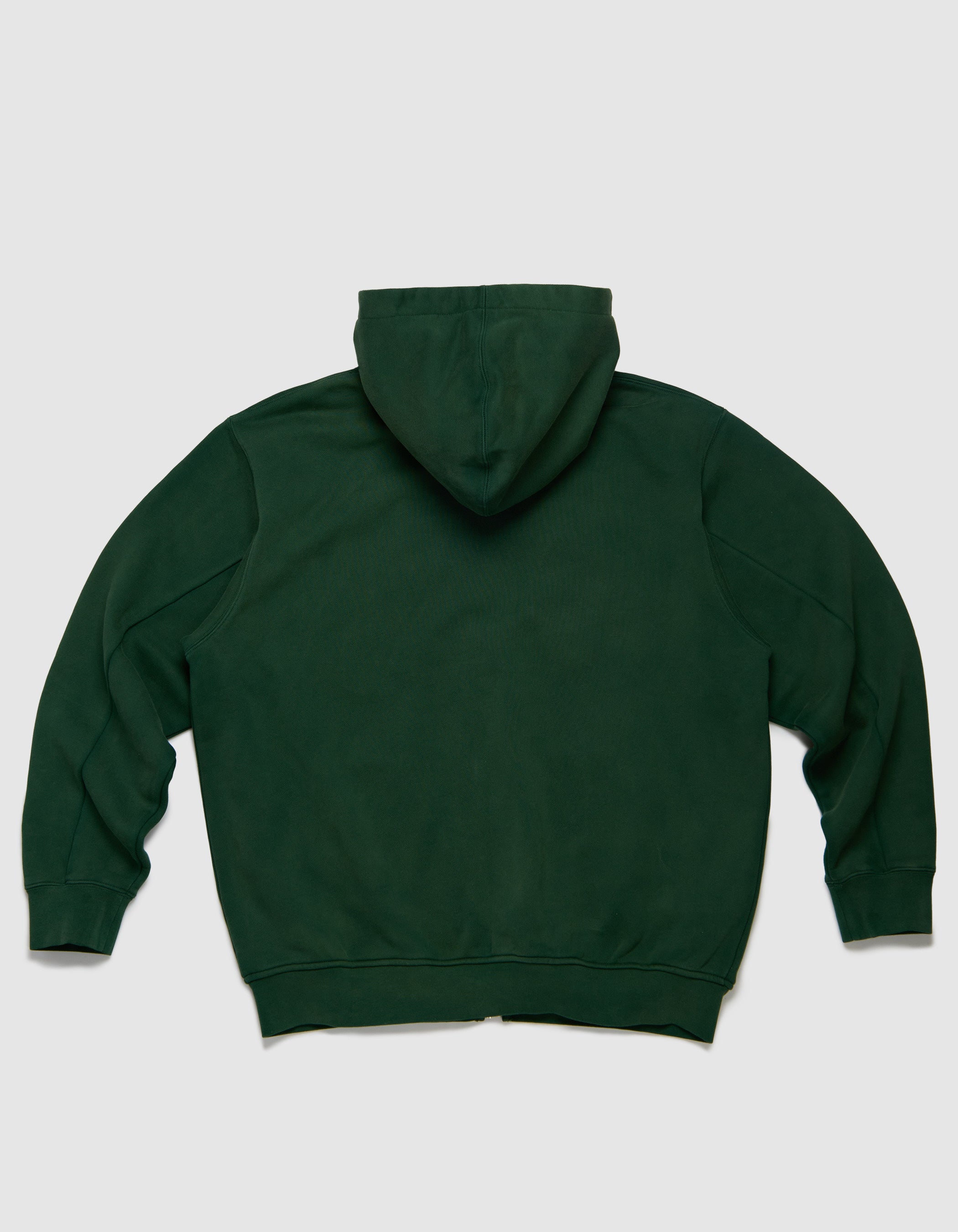 SPIKEY SCRIPT ZIP HOODED SWEATSHIRT