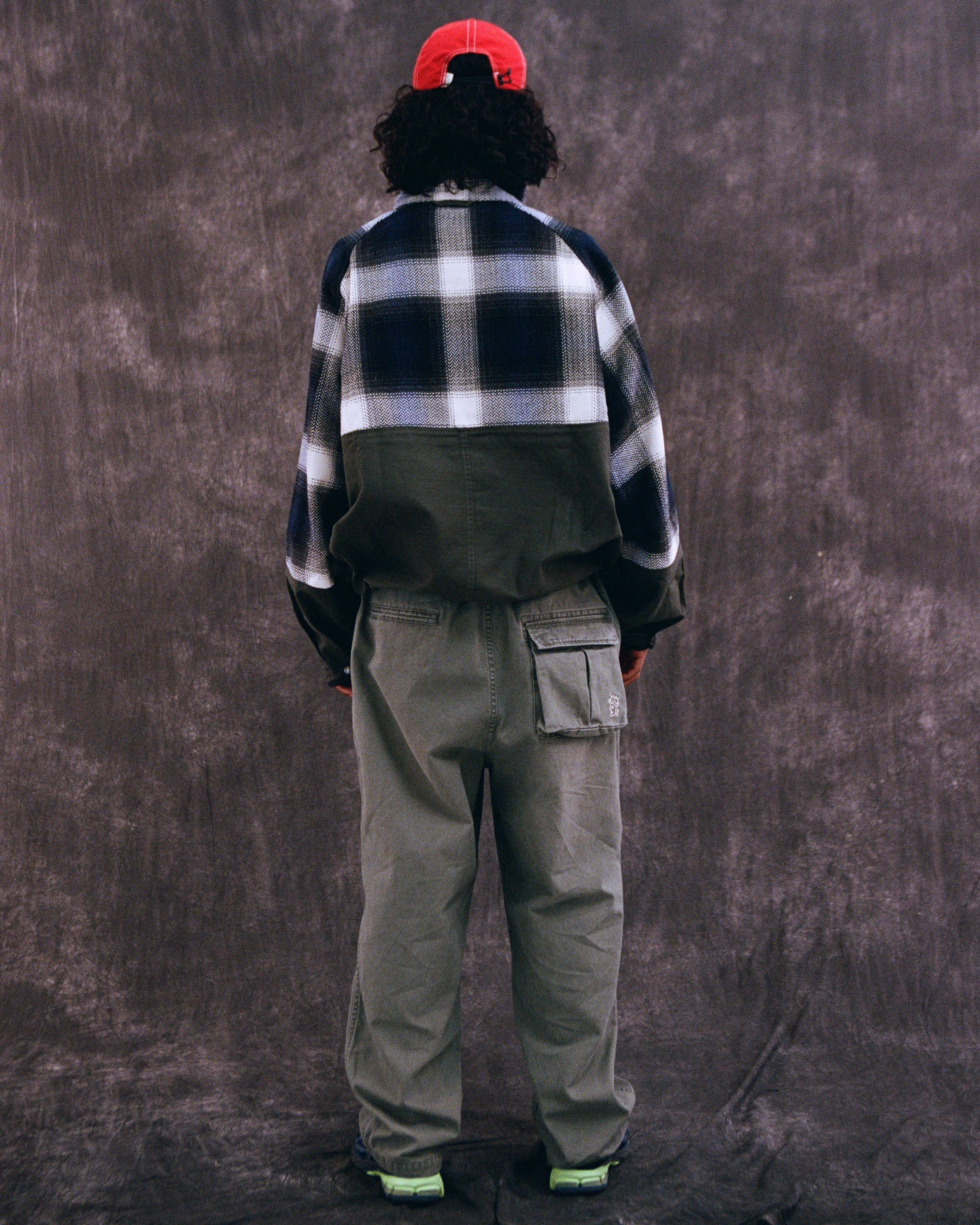 PLAID ANORAK