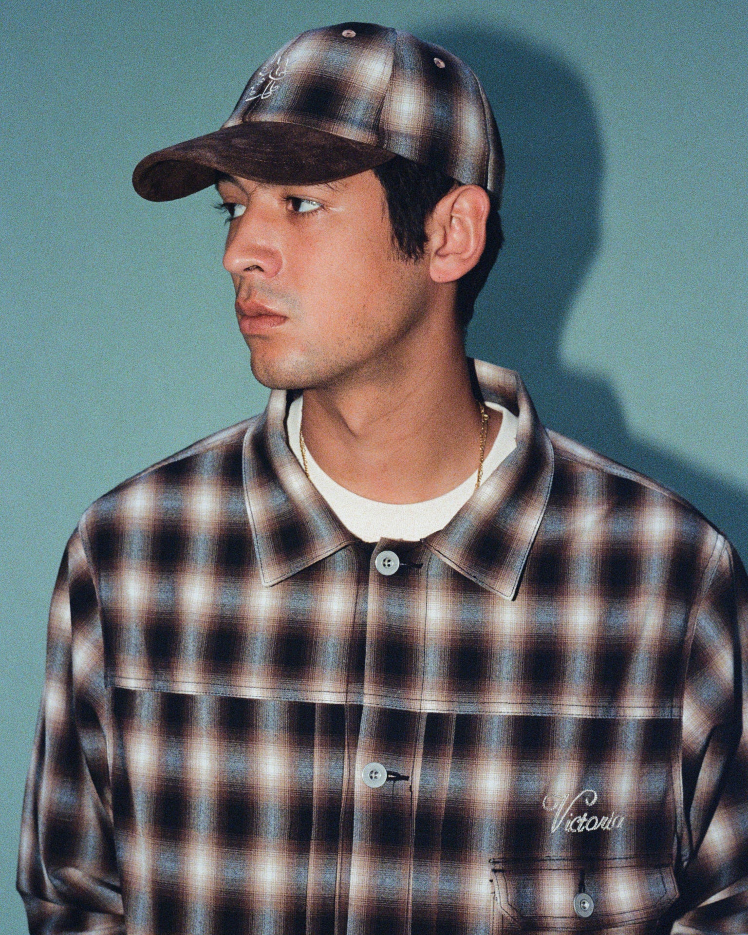PLAID QH LOGO CAP