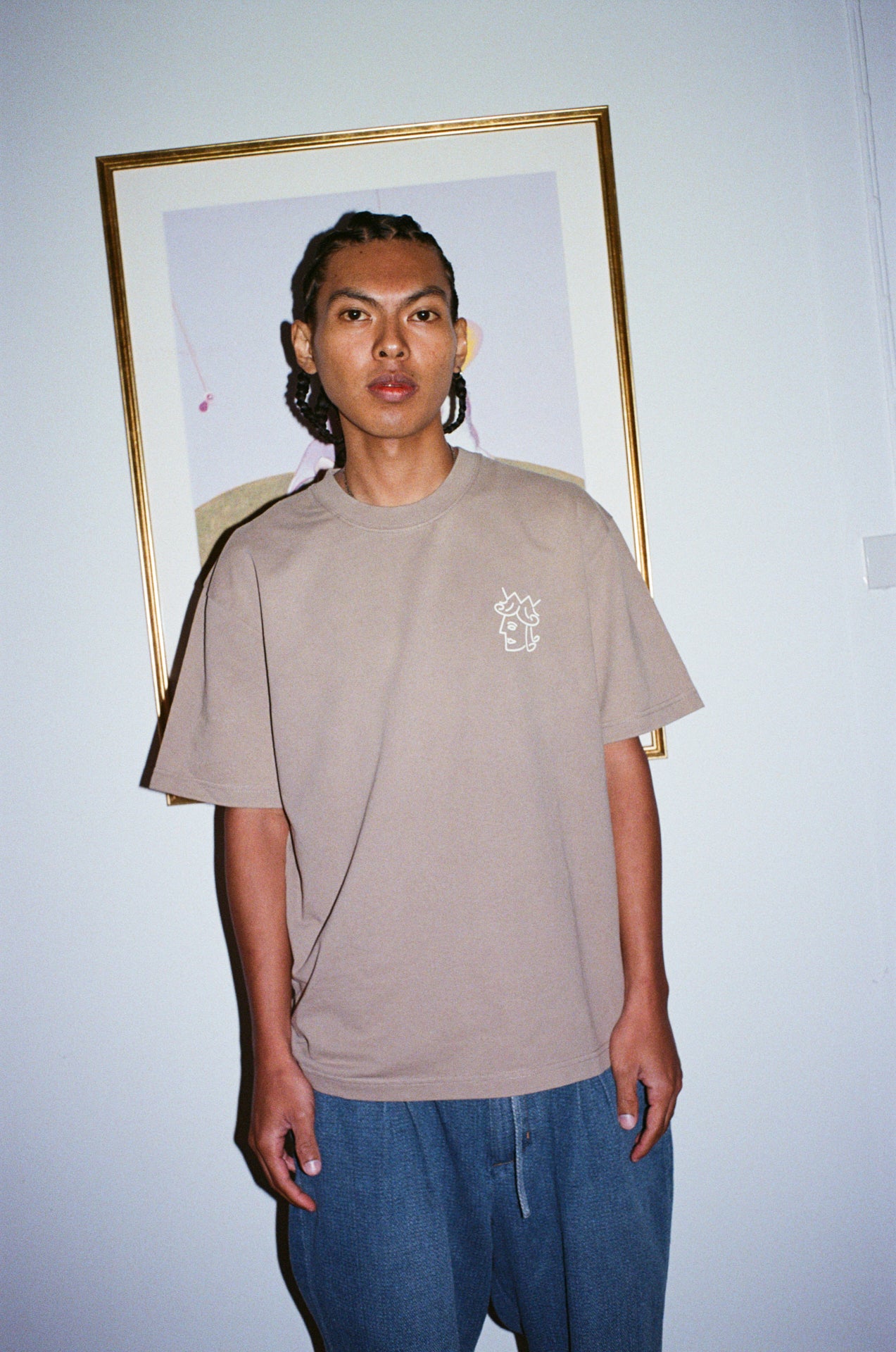 FADED WASH QUEENHEAD LOGO TEE