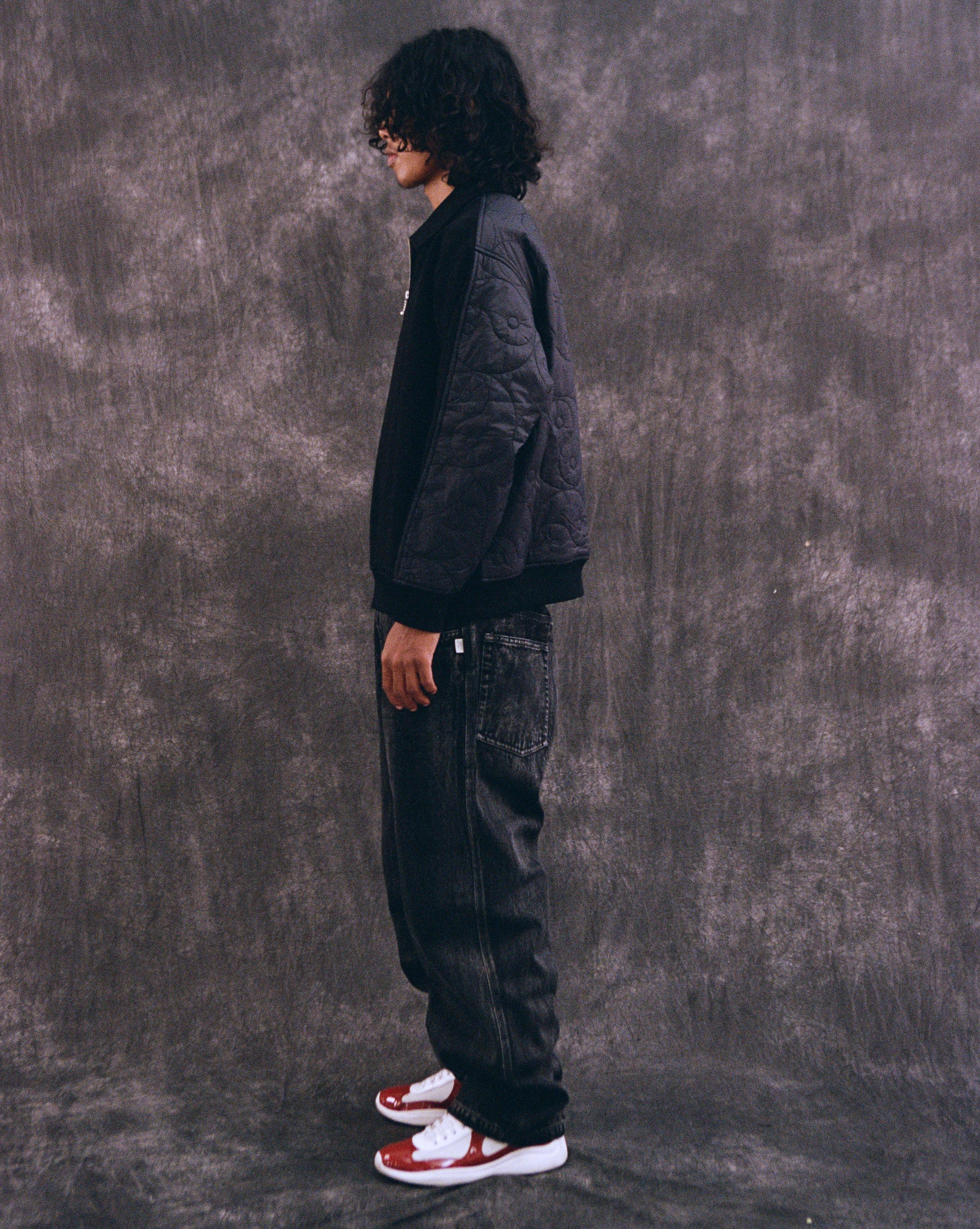 YY QUILTED HALFZIP SWEATSHIRT