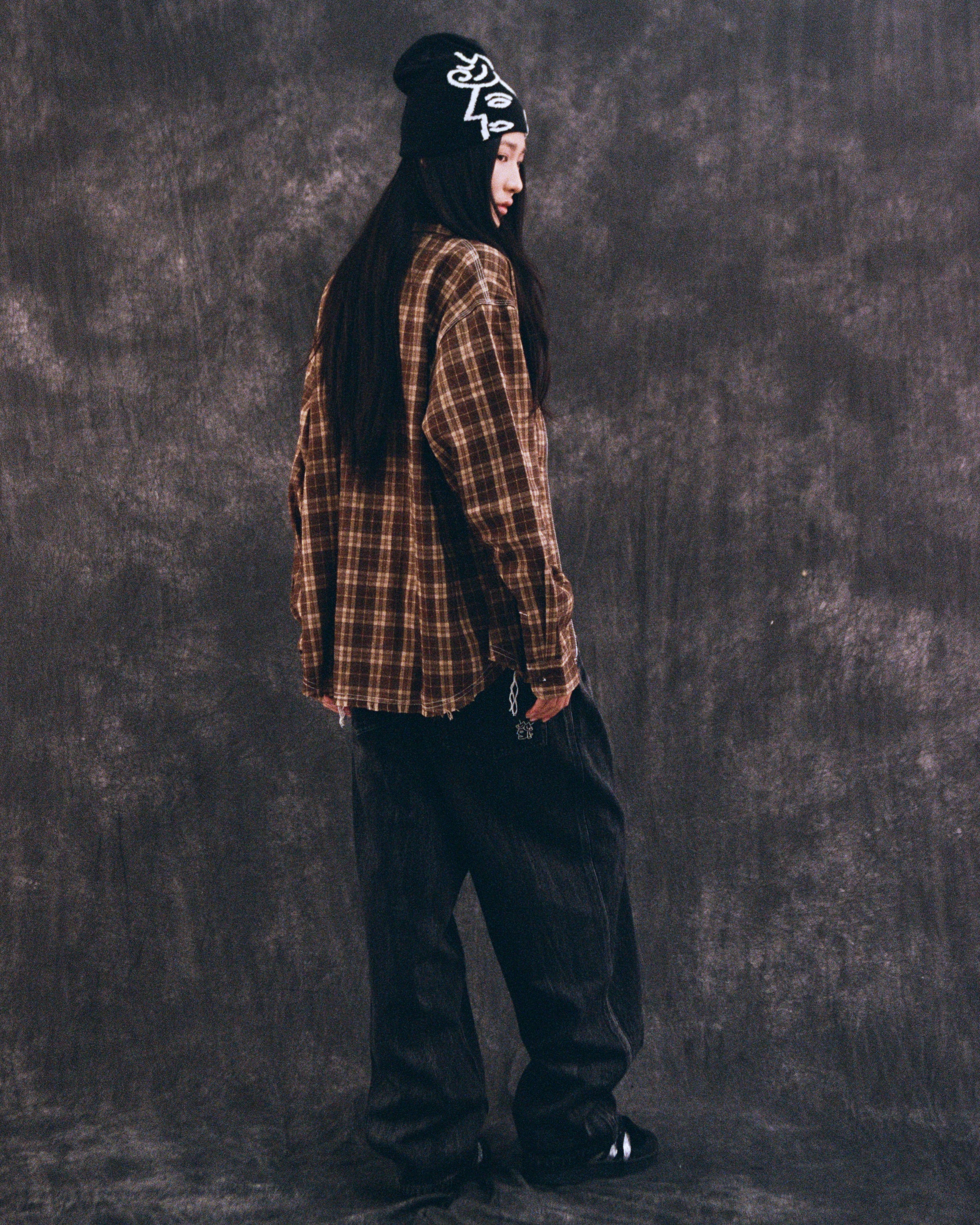 PLAID ZIP SHIRT