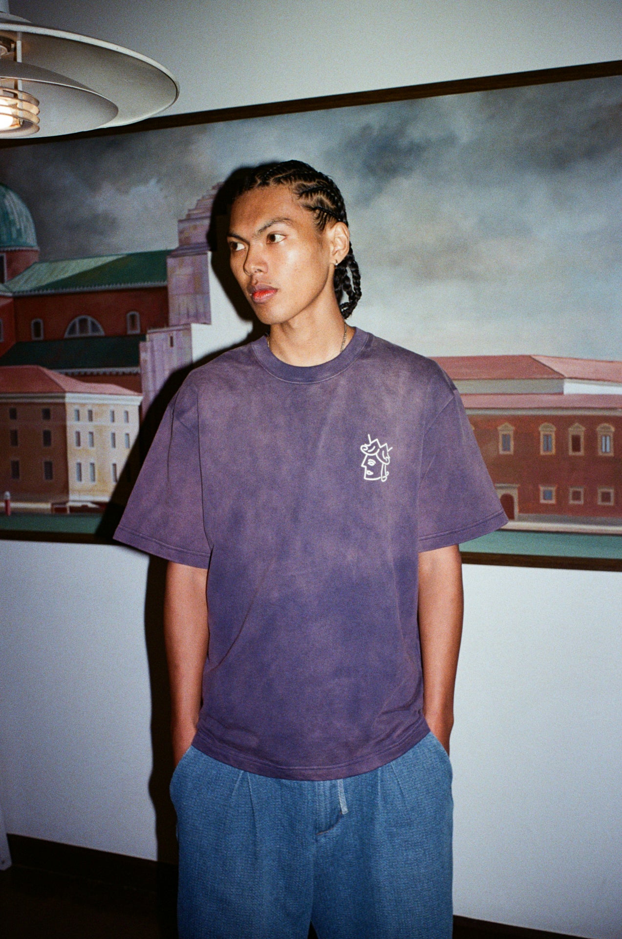 FADED WASH QUEENHEAD LOGO TEE