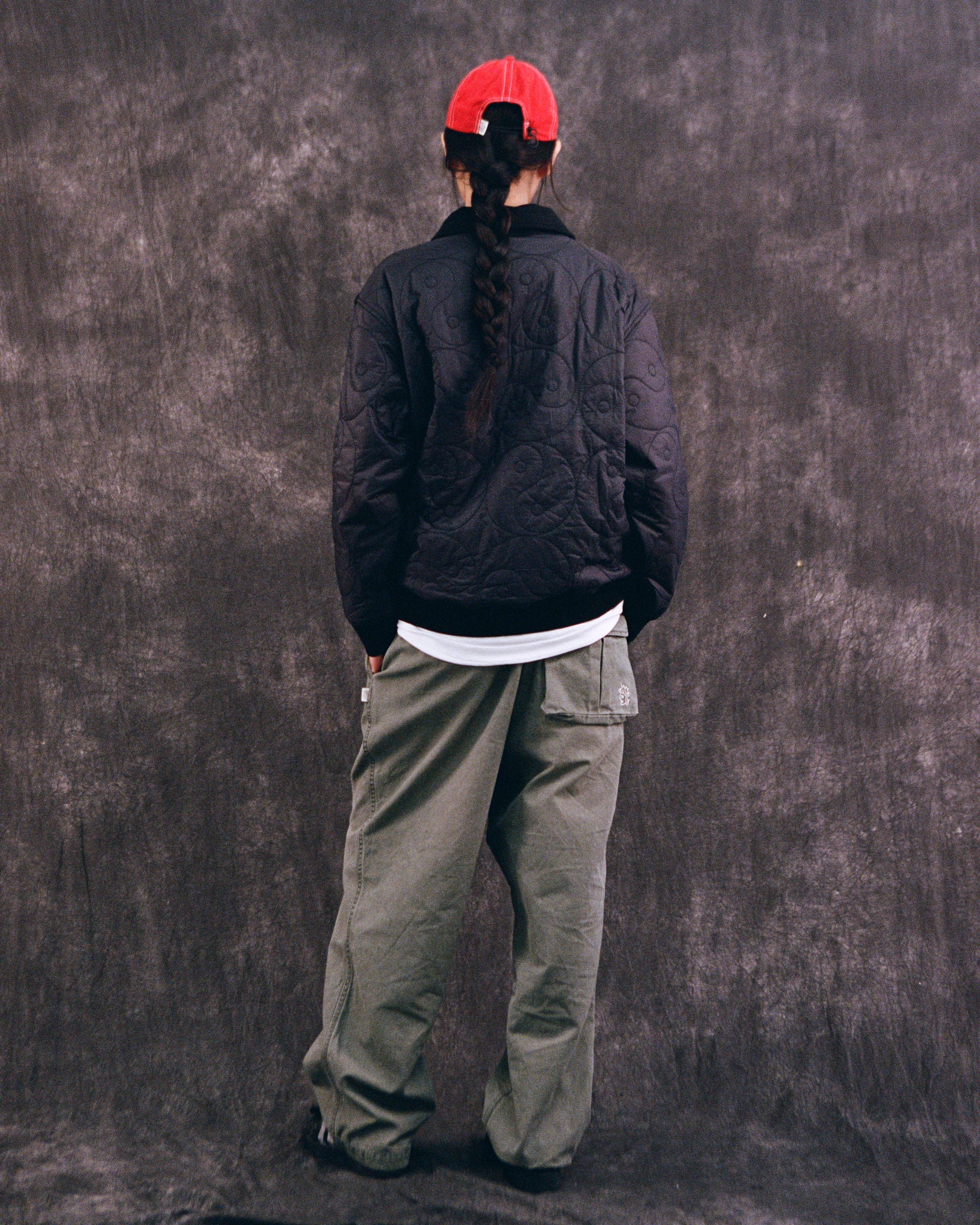 YY QUILTED HALFZIP SWEATSHIRT