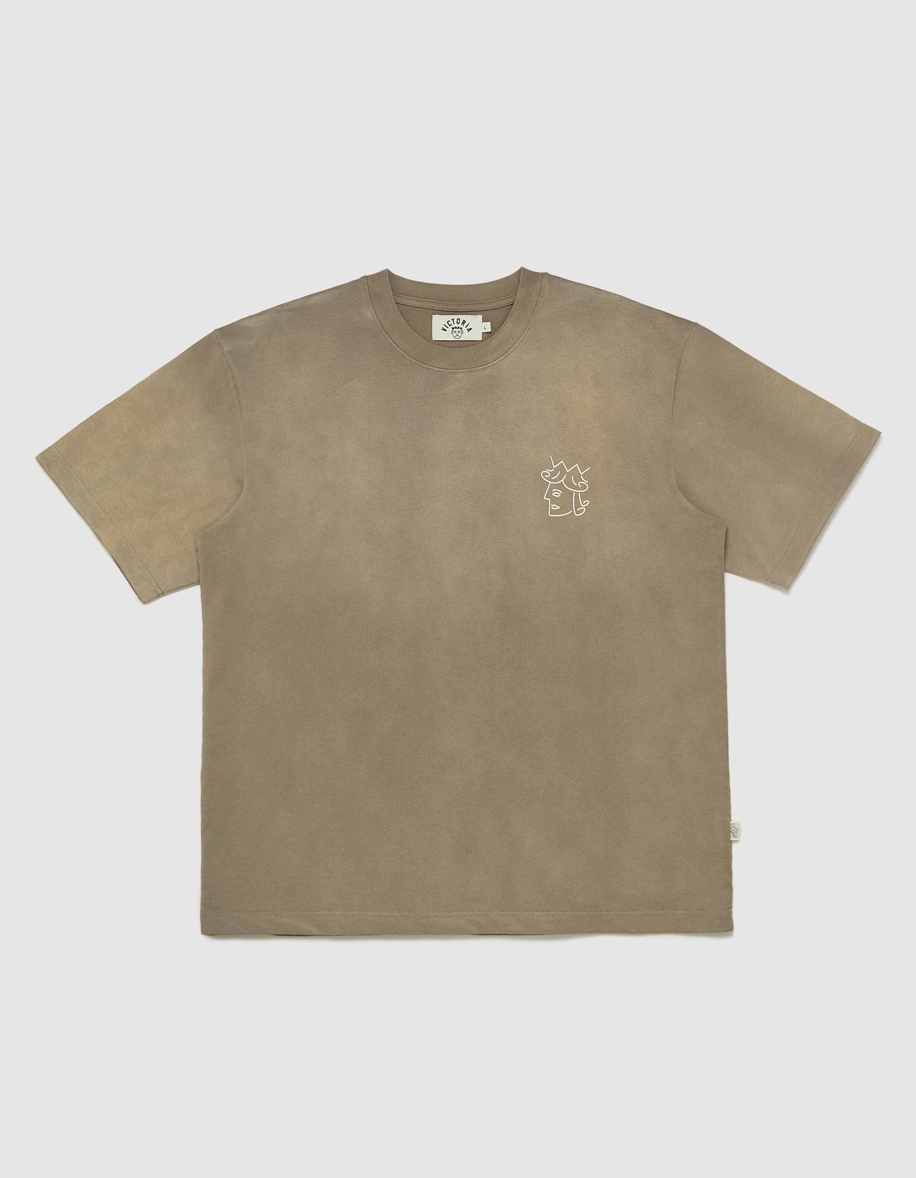FADED WASH QUEENHEAD LOGO TEE