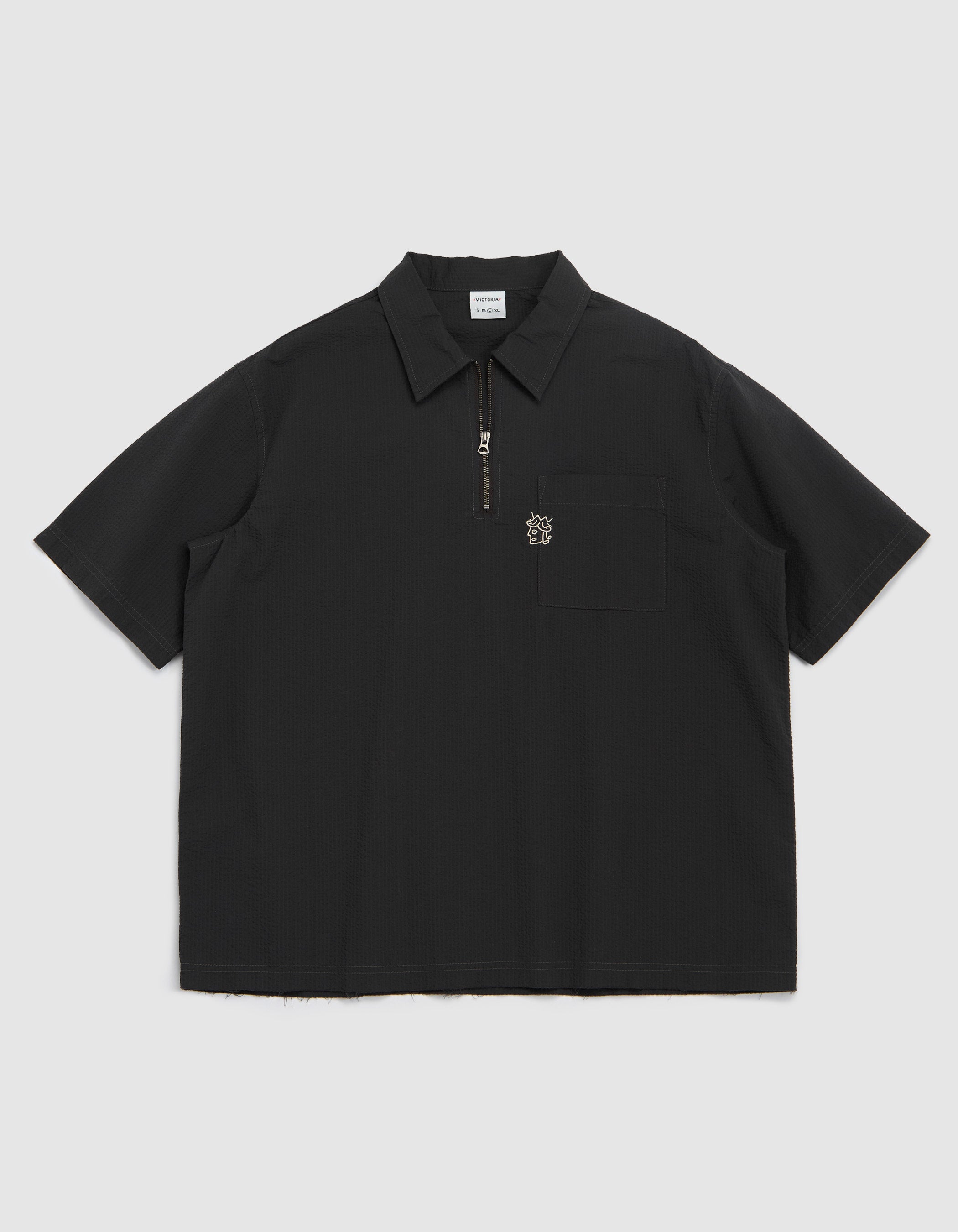 トップス H.K SEERSUCKER QUARTER ZIP SHIRT – VICTORIA HK