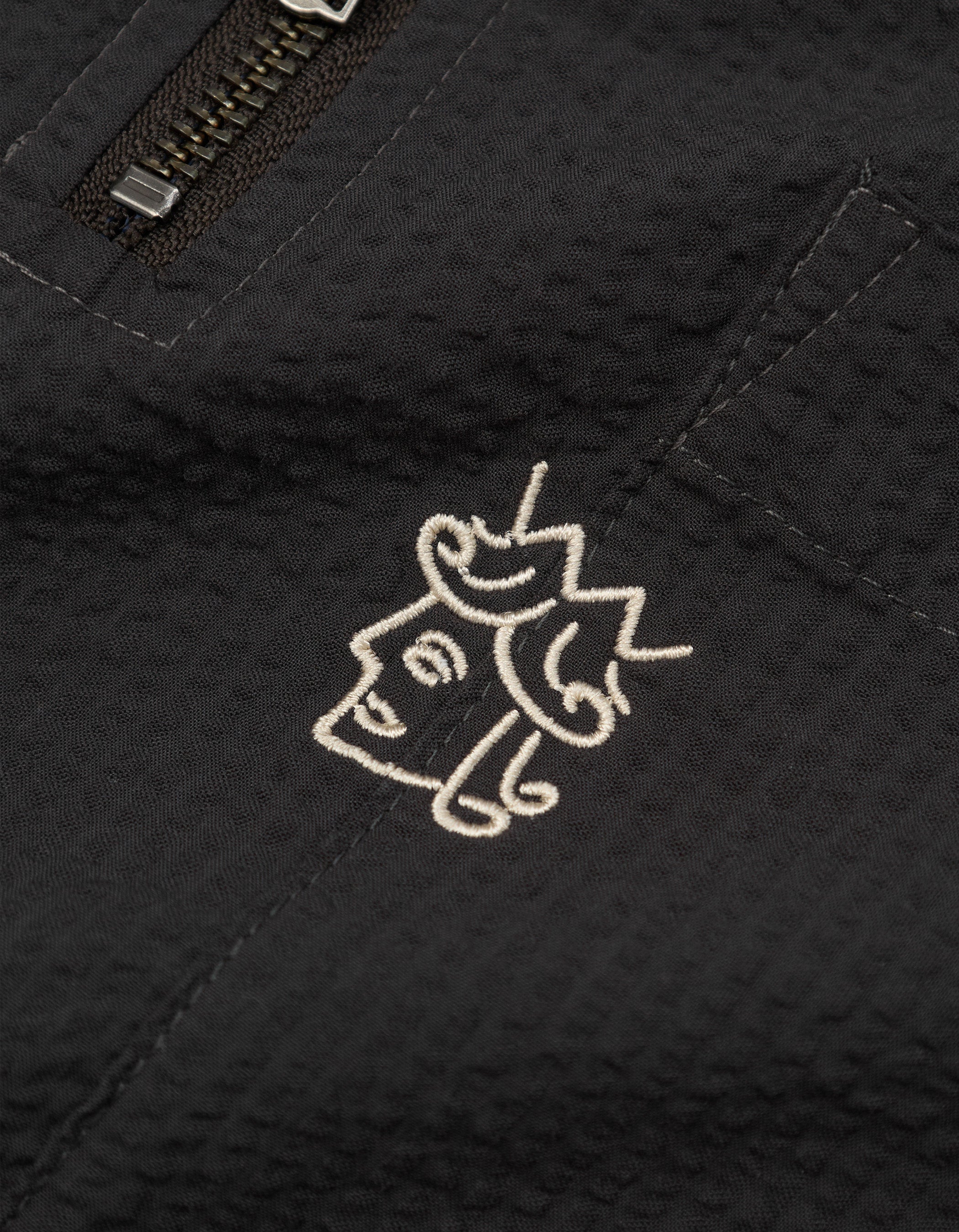 SEERSUCKER QUARTER ZIP SHIRT