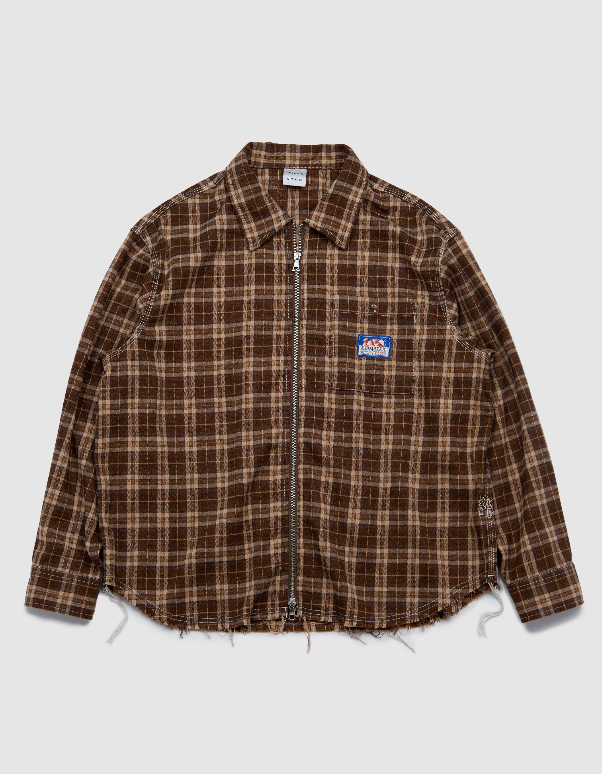 PLAID ZIP SHIRT