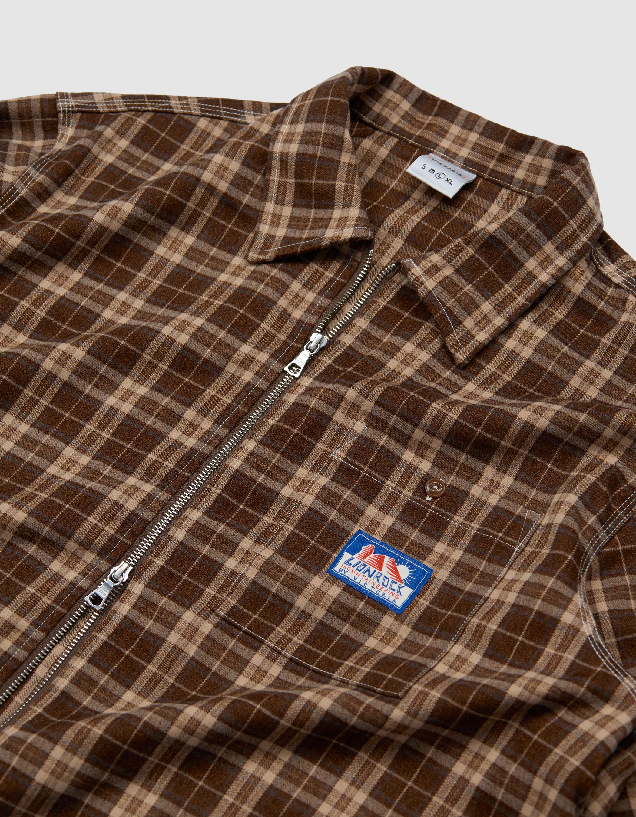 PLAID ZIP SHIRT