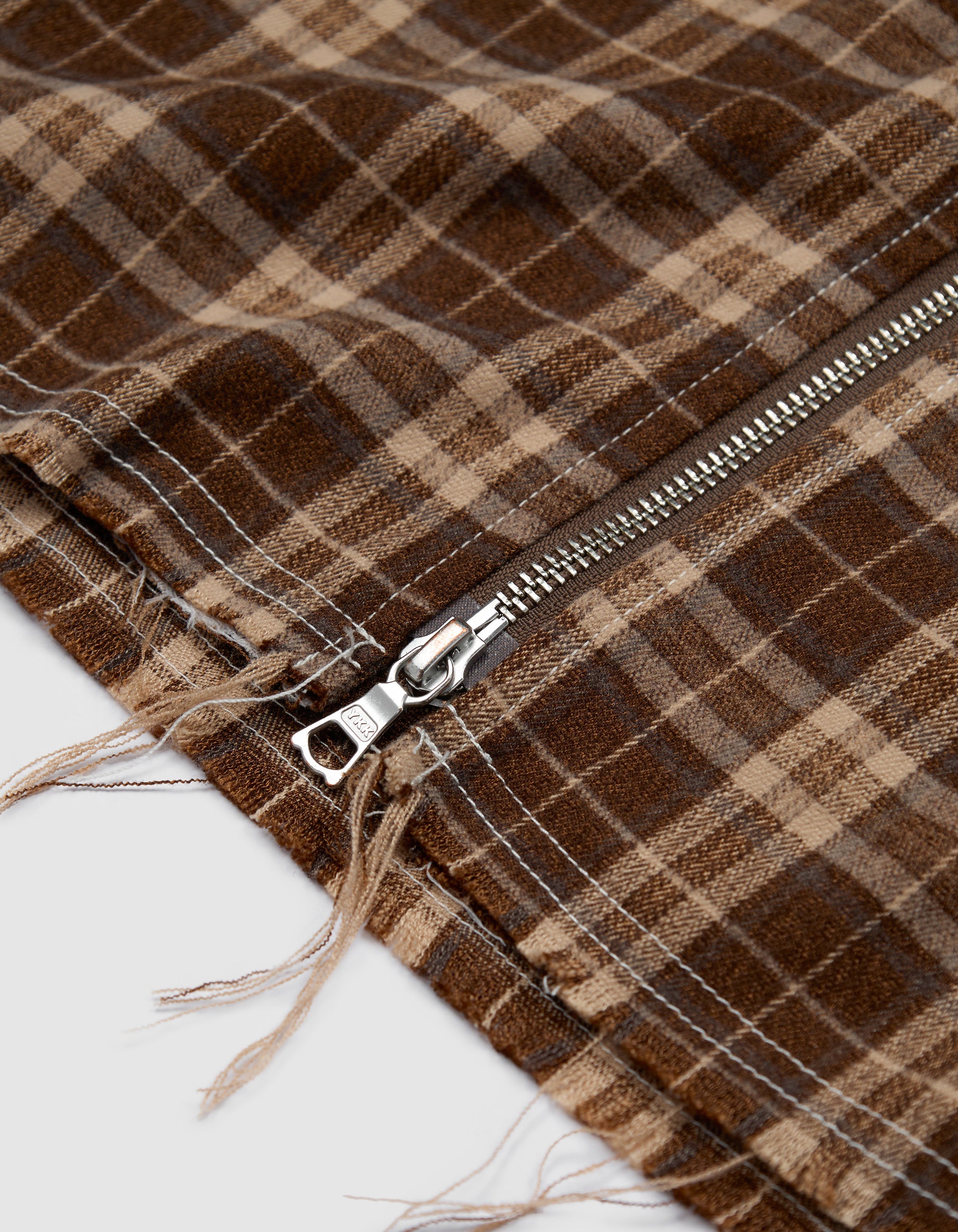 PLAID ZIP SHIRT