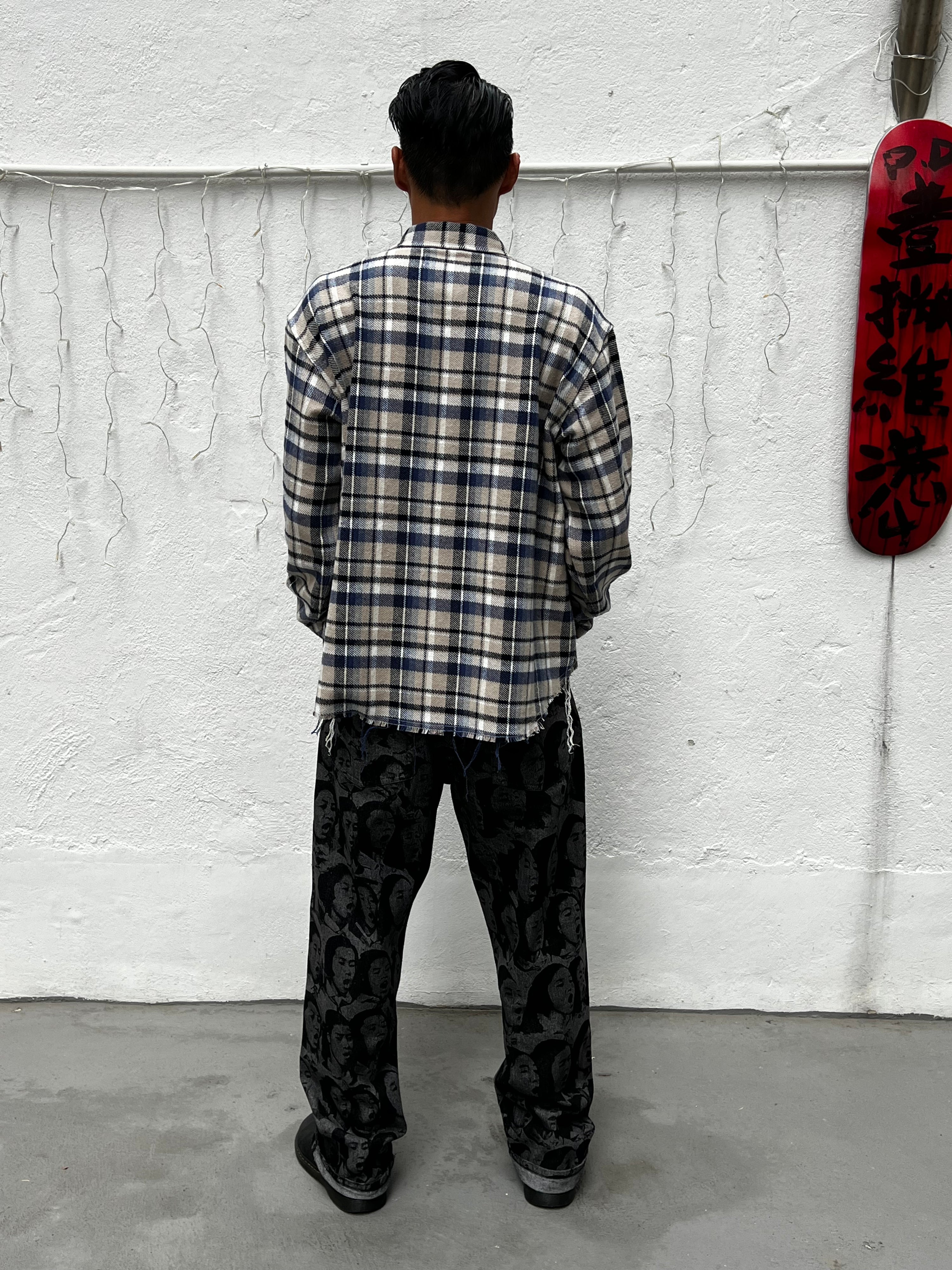 LIONROCK PLAID ZIP SHIRT