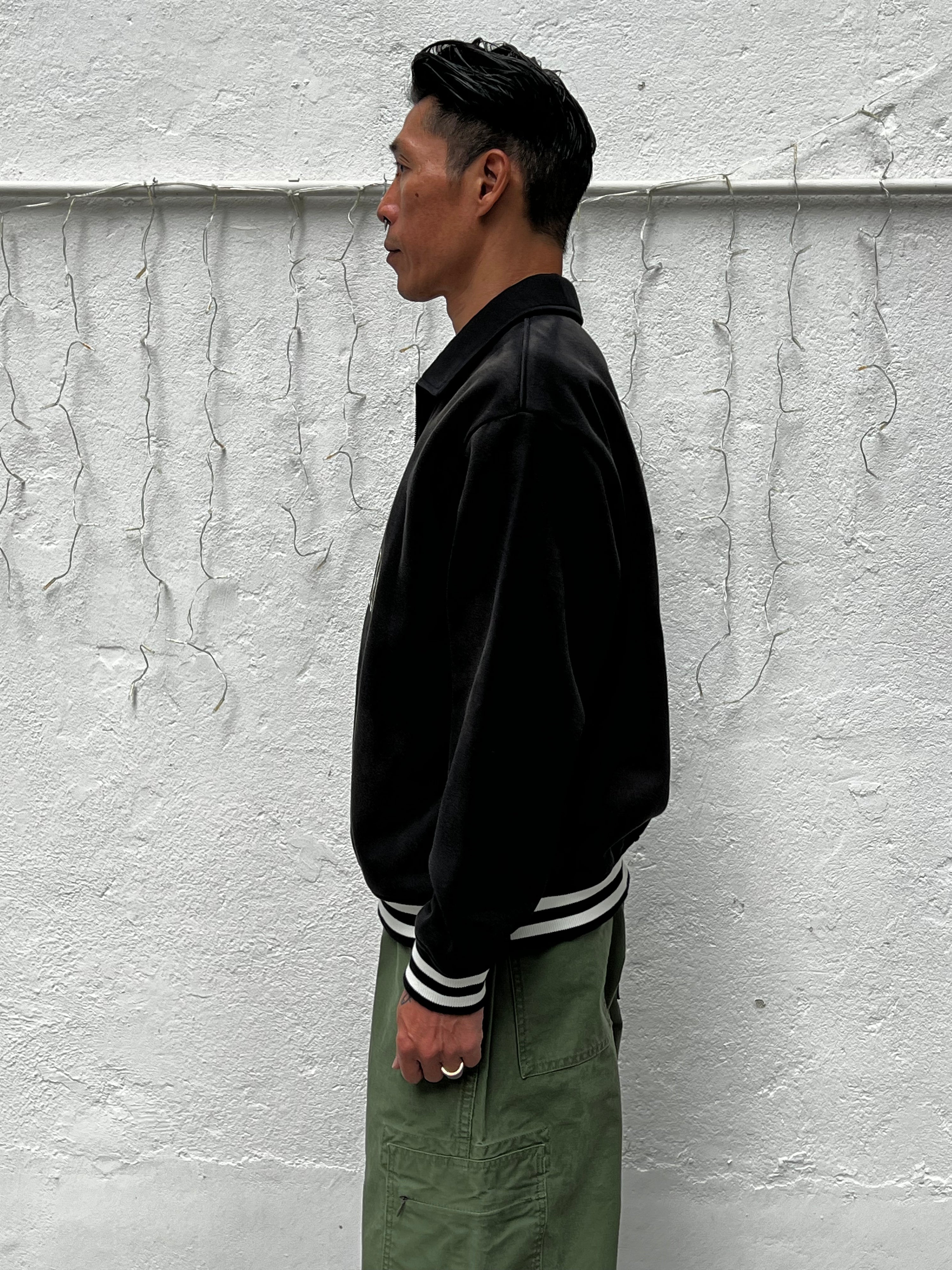 HANDDRAWN GOTHIC HALF ZIP SWEATSHIRT