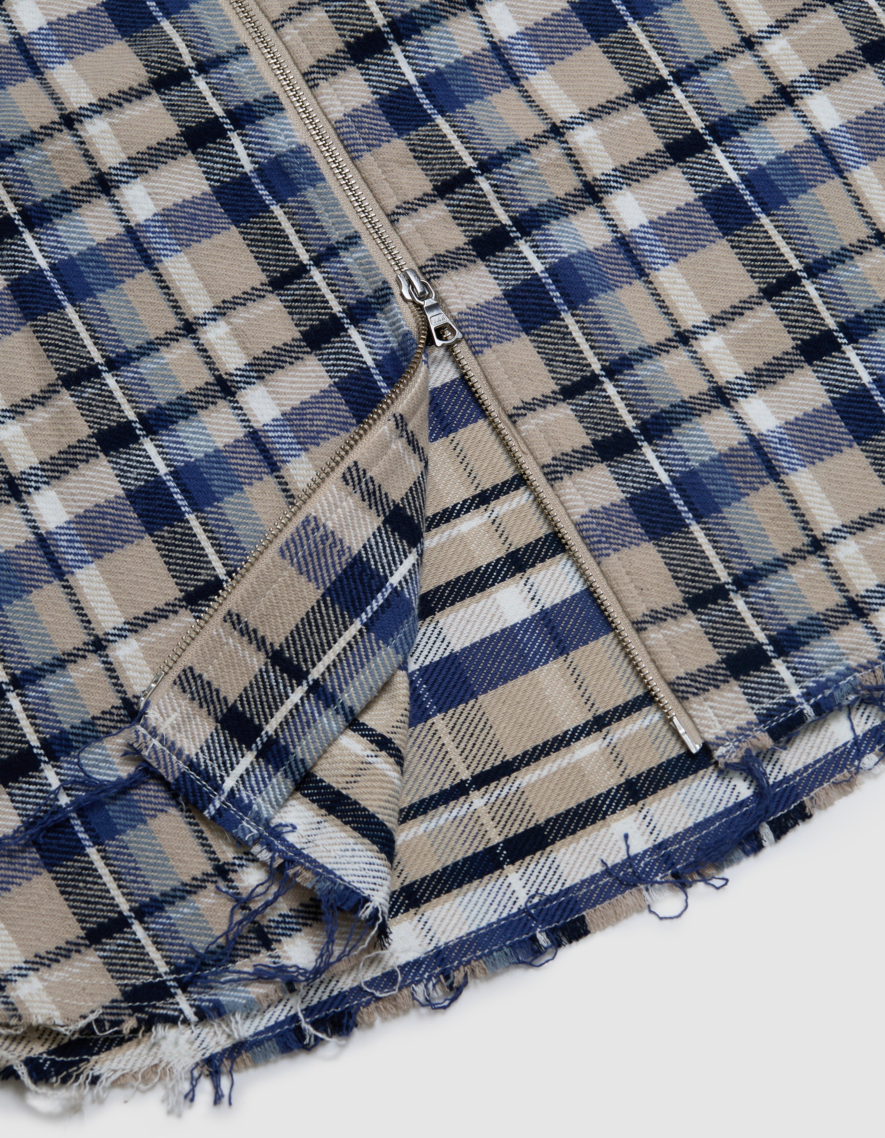 LIONROCK PLAID ZIP SHIRT