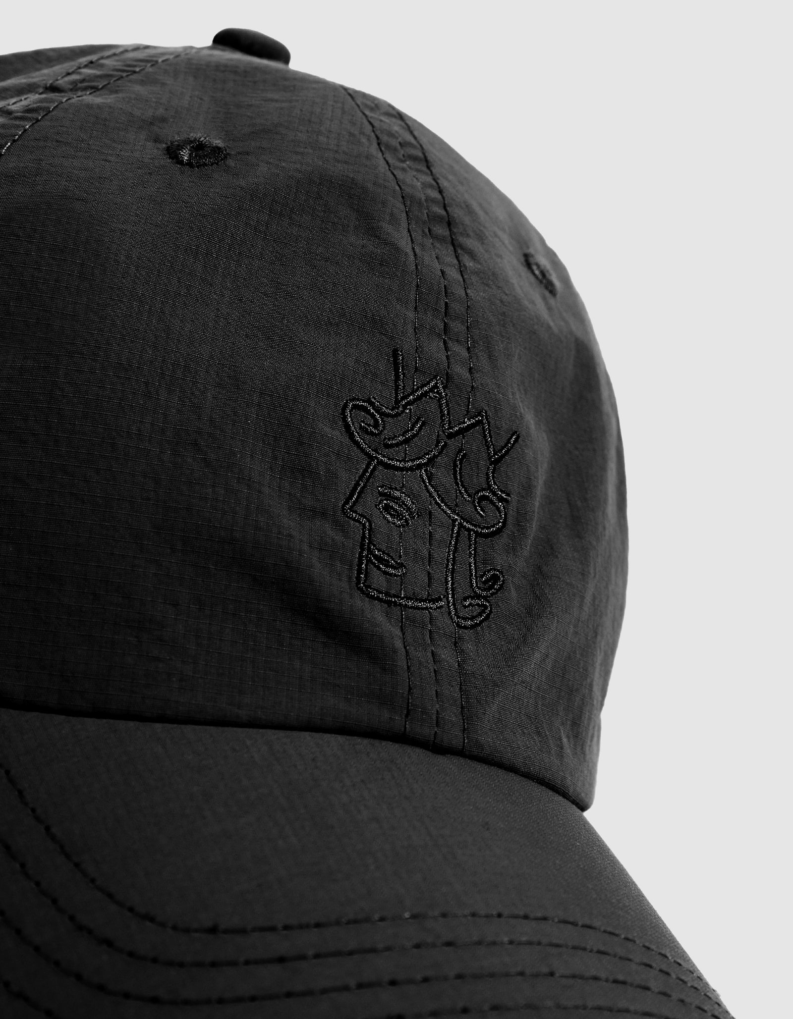 帽子 ALOUND NYLON LOGO CAP BLACK ALOUND NYLON LOGO CAP BLACK
